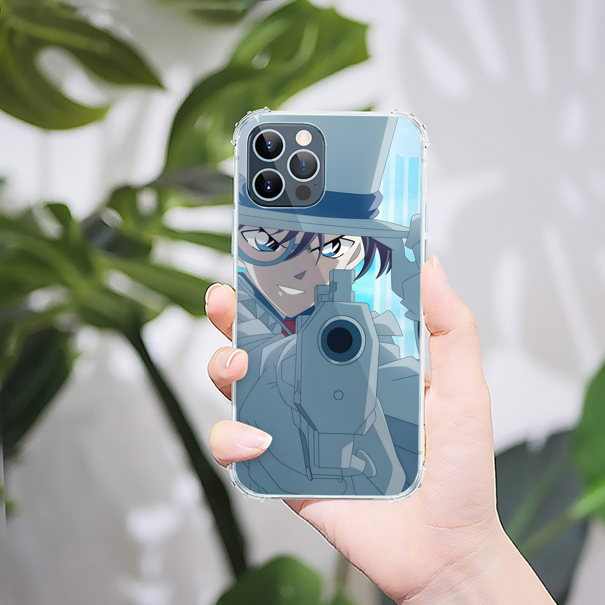 （画像用） 名探偵コナン Detective Conan 【iPhone 12シリーズ対応】透明スマホケース（クリアソフトケース）